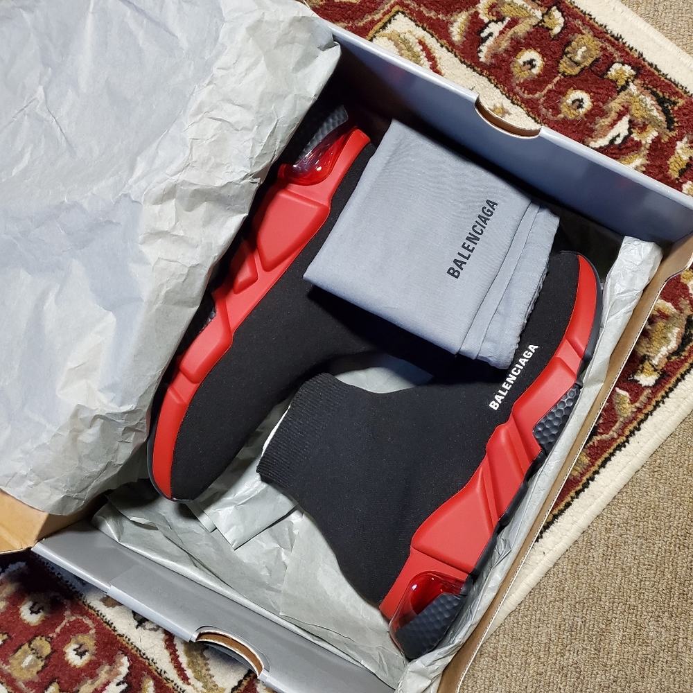 Balenciaga Trainers red bubble